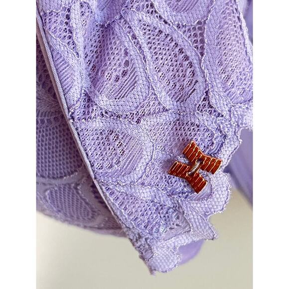 Savage X Fenty Rhianna Not Sorry Lace Balconette Bra Purple Lavender Womens 38C - Picture 8 of 10